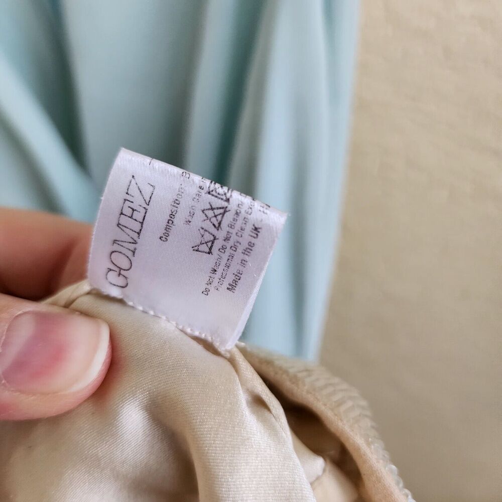 Gomez Garcia London mini designer Dress Beaded Silk size US 6 Retail $1,800 EUC - Picture 5 of 12